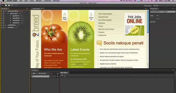Adobe Edge HTML5 Web Animations Tool available for download now