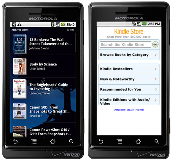 Android Kindle app gets updated with voice searching and notes