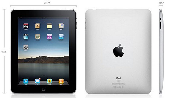 Apple iPad: full spec sheet released