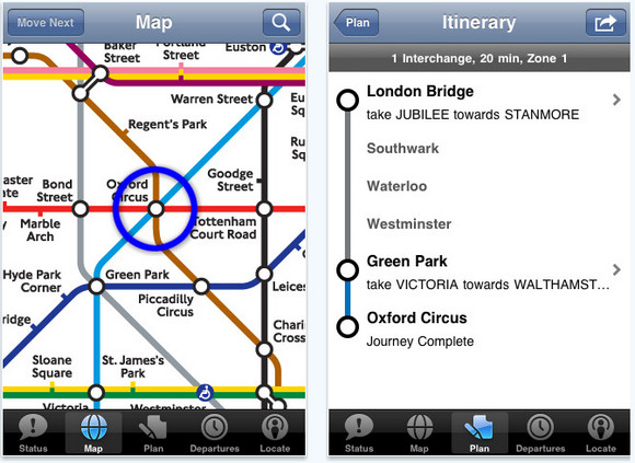 Apple iPhone: four great UK transport apps
