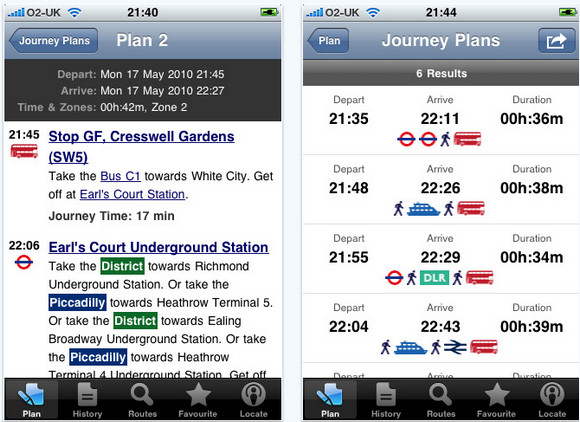 Apple iPhone: four great UK transport apps