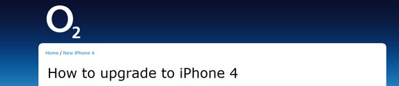 o2 announce iPhone 4 upgrade deals