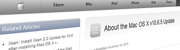 Apple rolls out Mac OS X v10.6.5 update