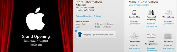 Apple Covent Garden store opens Saturday. We avoid