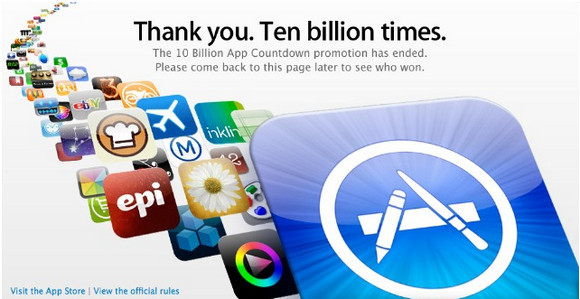 Apple hits 10 billion app downloads. Let the high fiving begin