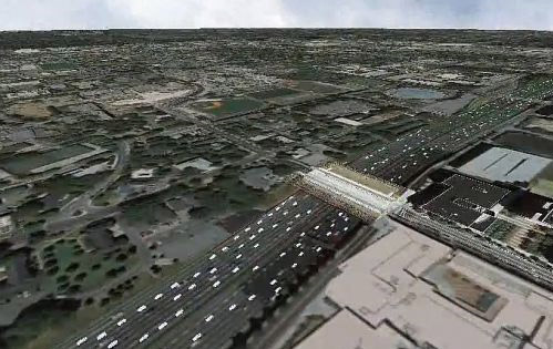 Augmented Google Earth comes alive with real-time traffic, cars...