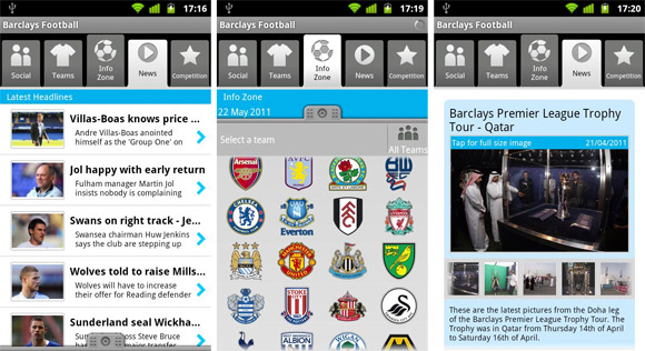 Barclays kick out top notch Android/iPhone Premier League app