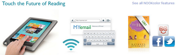 Barnes & Noble releases Nook Color Android eBook reader for $249