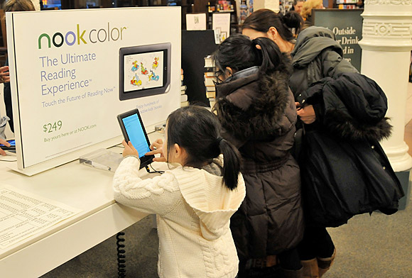 Barnes & Noble laud the Nook e-Reader as their biggest selling product. Ever.