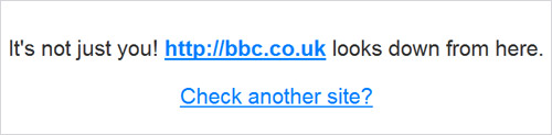 BBC website down