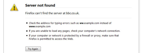 BBC website down