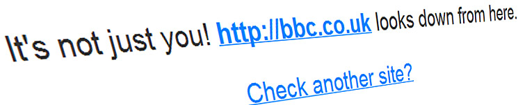 BBC website is down: 10:55pm 29th March