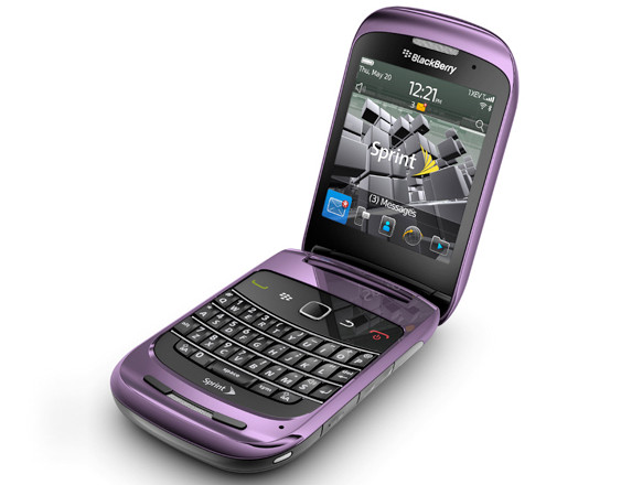 BlackBerry Style 9670 clamshell for purple-loving flippers