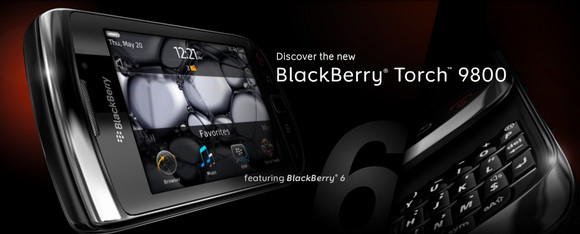 BlackBerry Torch 9800 announced