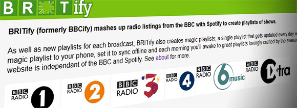 Silence inane BBC DJ blather with Britify Spotify playlists