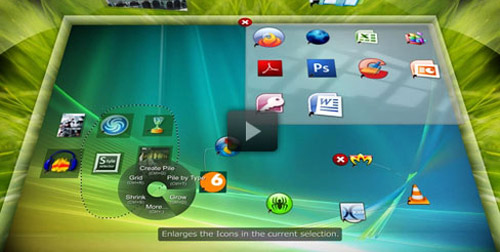 BumpTop offers fantastic multi touch Windows 7 interface