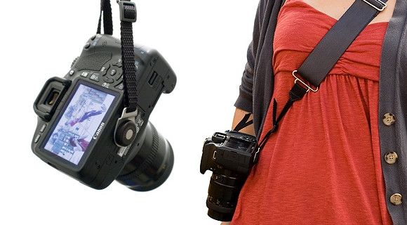 Camera Strap Buddy makes carrying your SLR less of a willy-waving experience