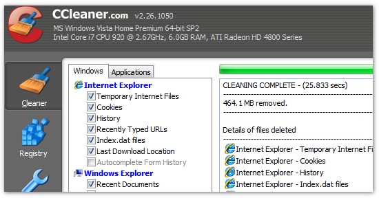 CCleaner freeware system optimisation tool: review