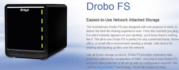 Drobo-FS - great NAS drive, hideously unfriendly media server 