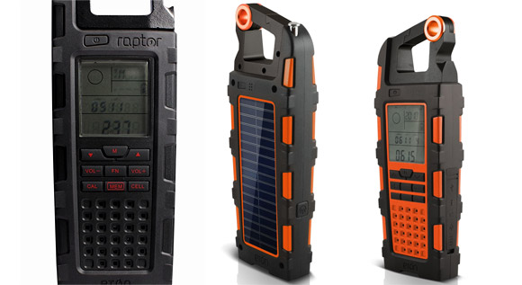 Eton Raptor solar powered gadget radio awaits the festival mud