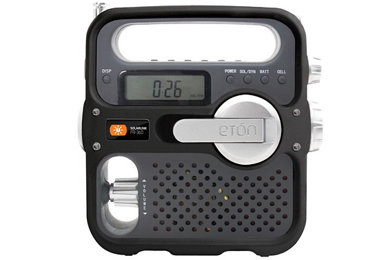 Eton FR360 solarlink wind-up radio for the festival season