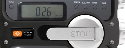 Eton FR360 solarlink wind-up radio for the festival season