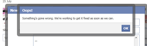 Freaking Facebook infuriates further with more flipping flaky errors