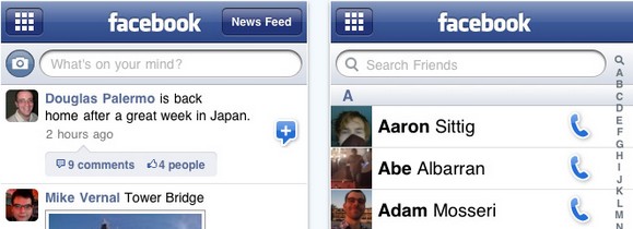 Facebook for iPhone gets updated to v3.1.3