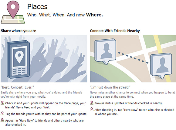 Facebook Places explained: it's all about the check-ins and sharing