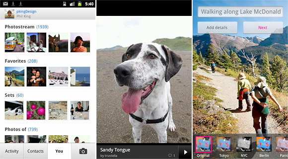 Flickr releases official Android app with easy editing, slideshows and sharing