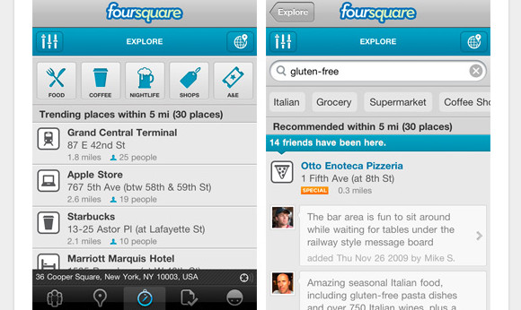 Foursquare releases v3 Android and iPhone apps