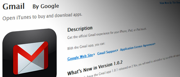A suitably red faced GMail app returns to the Apple App Store