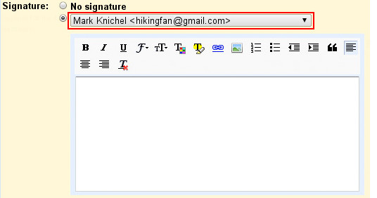 GMail adds rich text signatures 