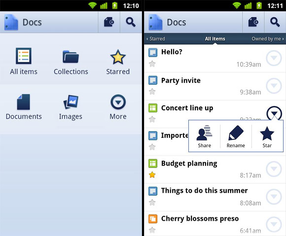 Google Docs app for Android finally released