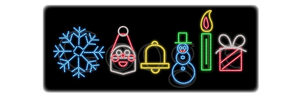 Google gets in the festive spirit with a Christmas doodle