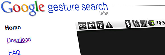 Google's innovative Gesture Search for Android app hits v1.2