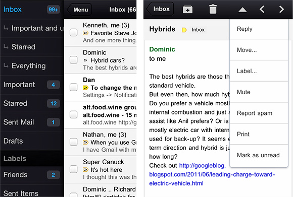 Google serves up Gmail app for iPhone, iPad and iPod touch
