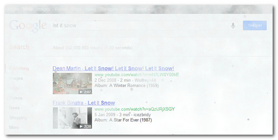 Google serves up a snowy treat for searchers