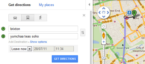 Gor blimey! Google adds London public transport directions