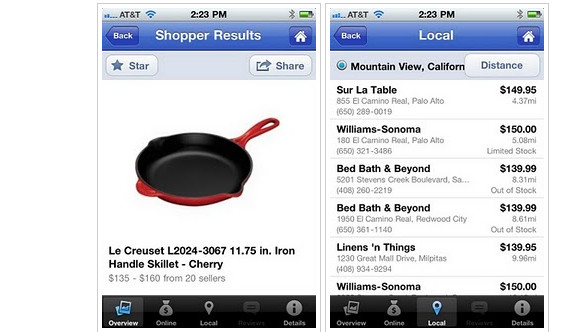 Google Shopper app comes to the iPhone for your skillet buying pleasure