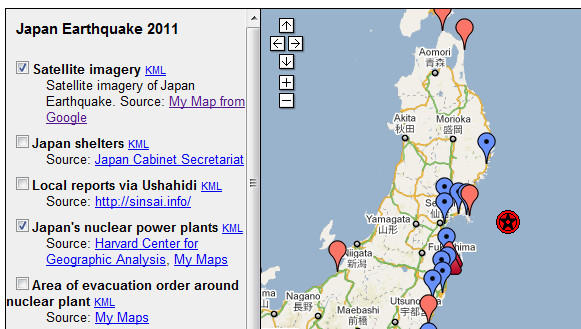 Google posts Japanese Earthquake and Tsunami information and resource page