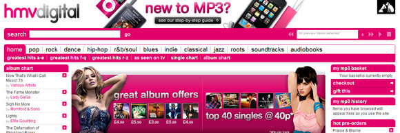 HMV guns for iTunes with cut price 40p chart downloads