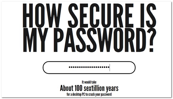 How secure is your password? Put it to the test here