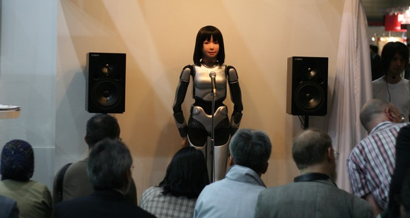 Japanese HRP-4C Humanoid Robot sings and breathes!