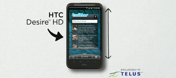 HTC Desire HD videos big up the 'ridiculously big' screen