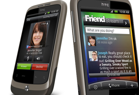 HTC Wildfire handset: a rather delightful budget Android number