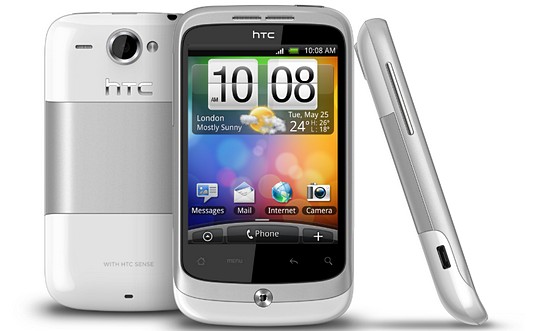 HTC Wildfire handset: a rather delightful budget Android number