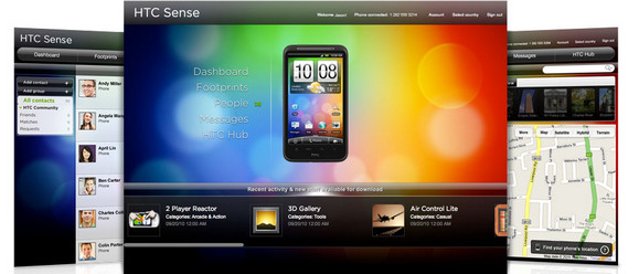 HTCSense.com - remote services for HTC Desire HD and HTC Desire Z handsets