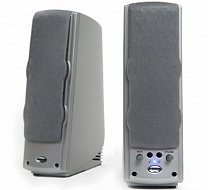 Klipsch ProMedia Ultra 2.0 desktop speakers serve up a salvo of silverness