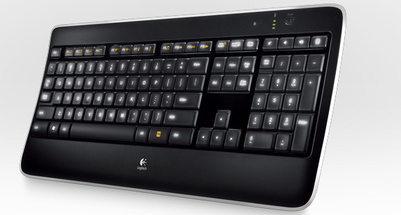 Logitech wireless illuminated keyboard K800 packs glow in the dark goodness